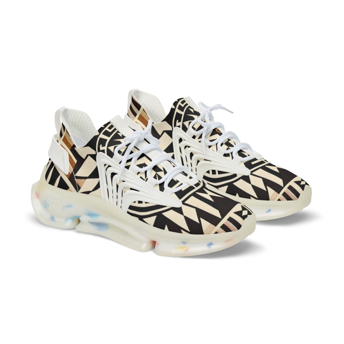 "AfroStride Kente Kicks" - Men's Mesh Sneaker