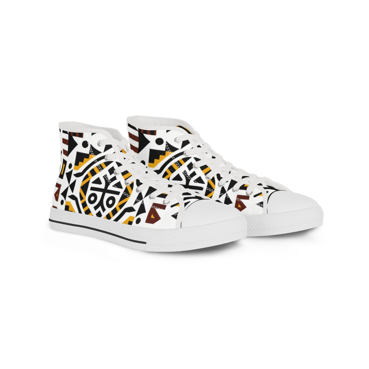 "AfroStride Kente Kicks" - Men's High top Sneakers