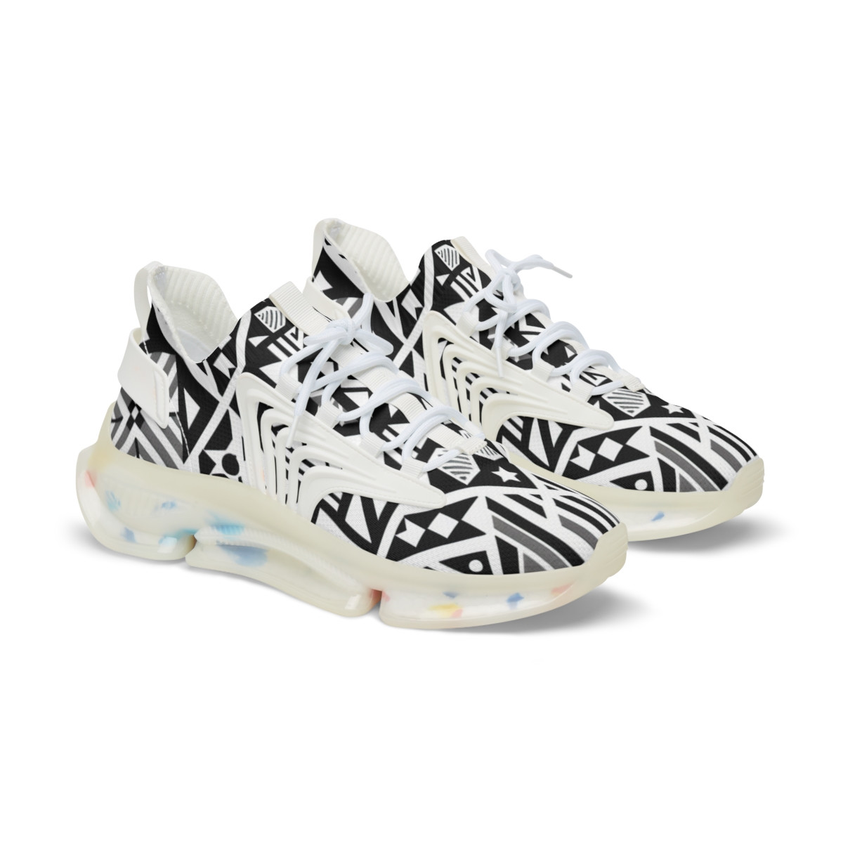 "AfroStride Kente Kicks" - Men's Mesh Sneaker