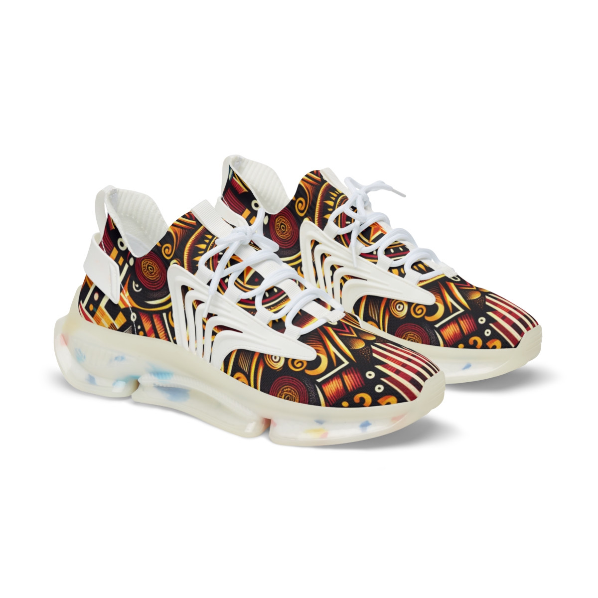 "AfroPride KenteStride Sneakers" - Men's Mesh Sneaker