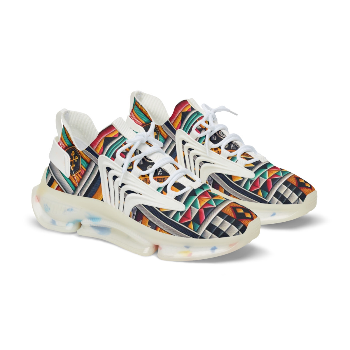"Afro Euphoria Kente Kicks" - Men's Mesh Sneaker