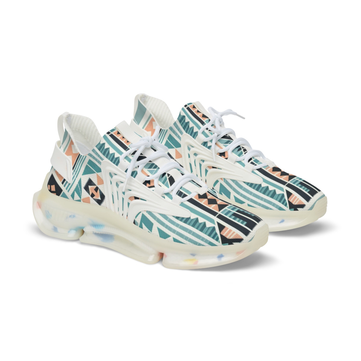 "AfroKicks: Kente Trailblazers" - Men's Mesh Sneaker