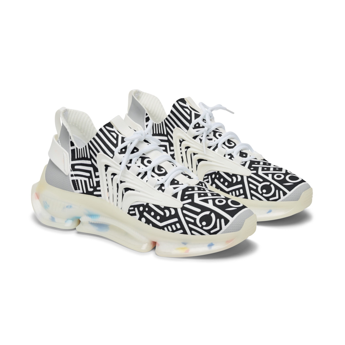"AfroVerve Kente Kicks" - Women's Mesh Sneaker