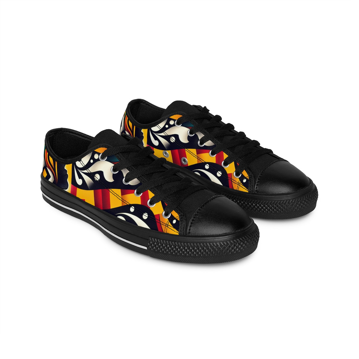 "AfroVibes Kente Kicks" - Men's Sneakers