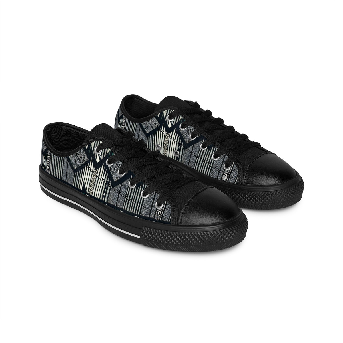 "Afrisoul Kente Stride Sneakers" - Women's Sneakers
