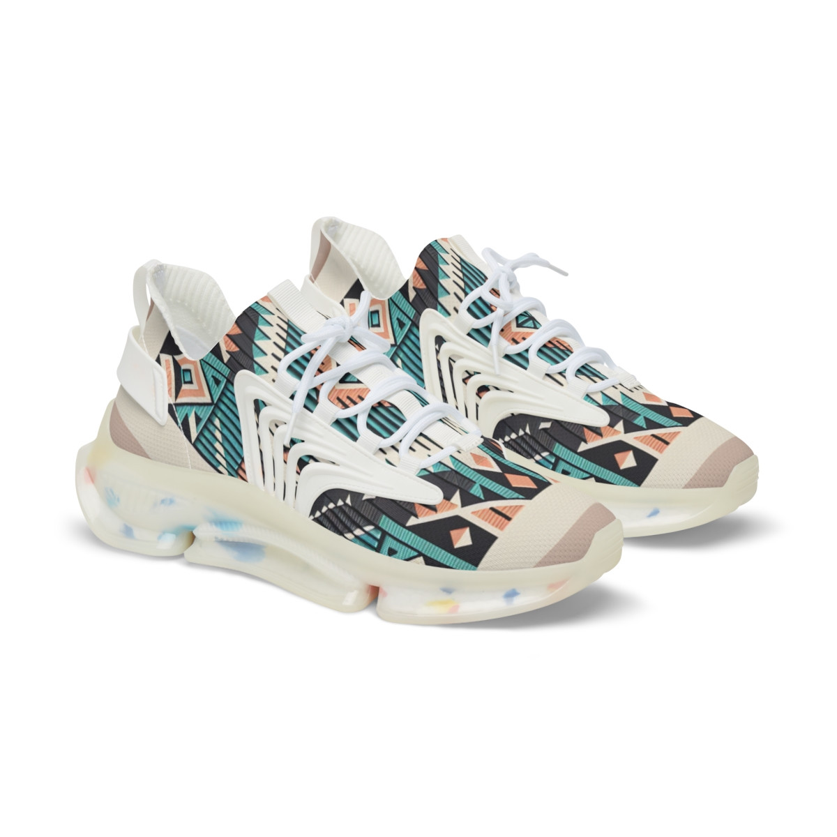 "AfroFusion Kente Kicks" - Men's Mesh Sneaker
