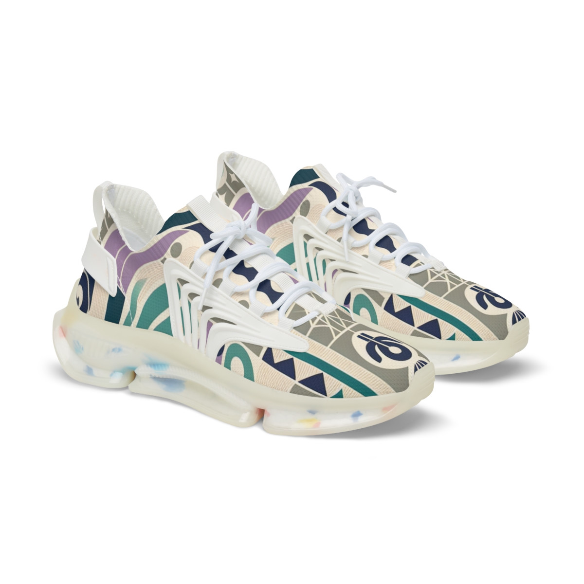"KenteGroove Steps" - Men's Mesh Sneaker