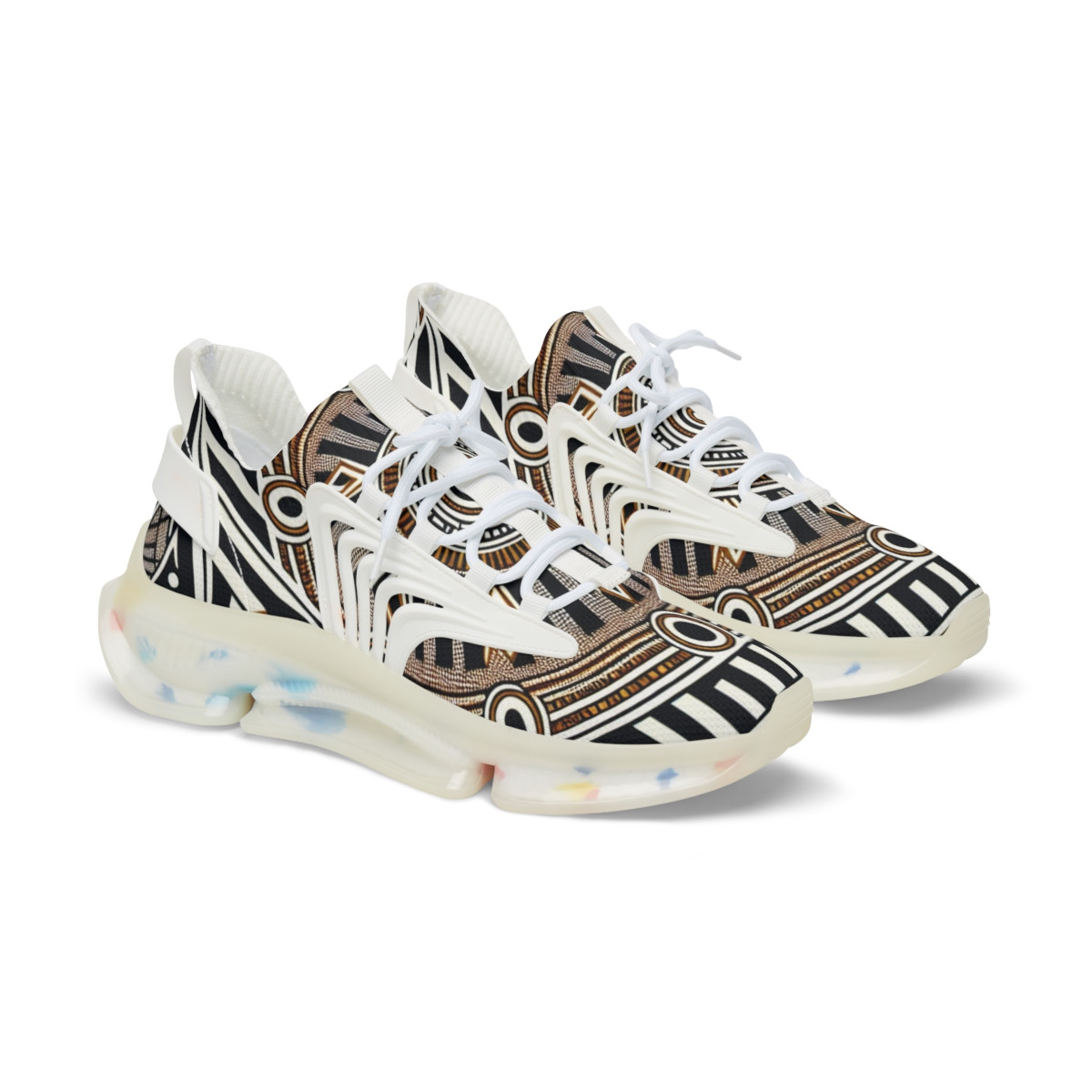 "AfroStride Kente Kicks" - Men's Mesh Sneaker