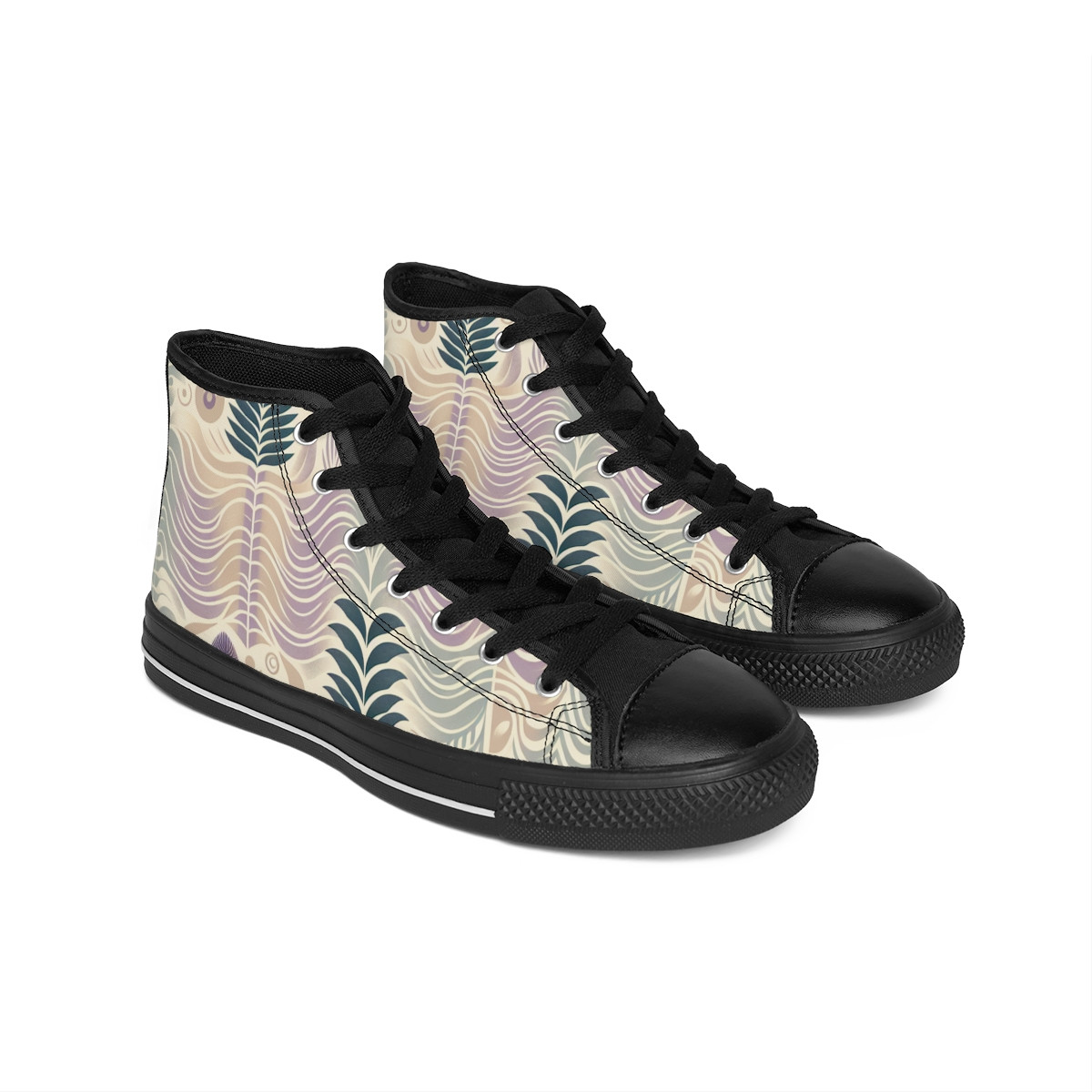 "AfroStride Kente Kicks" - Women's Classic Sneakers