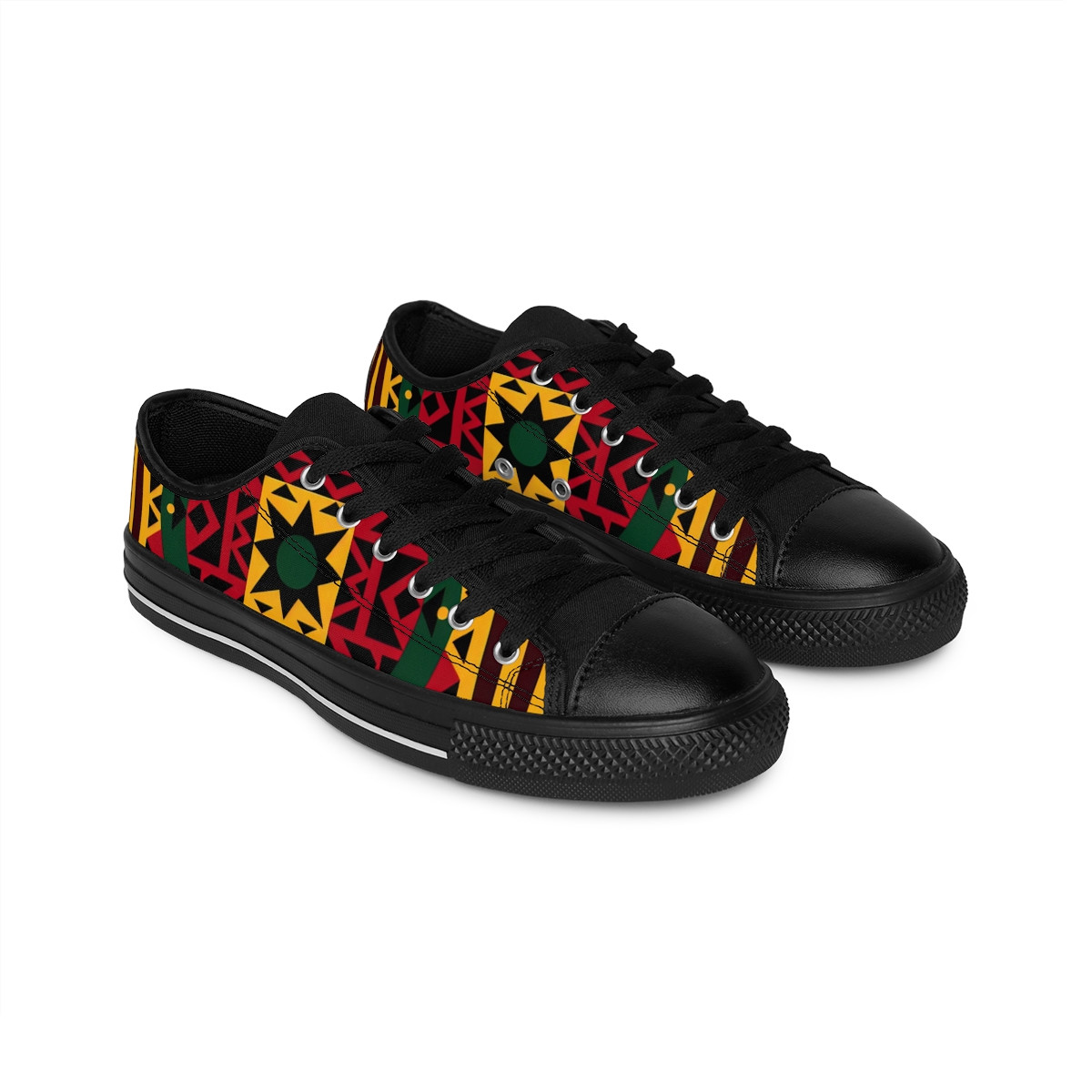 "AfroPulse Kente Kicks" - Men's Sneakers