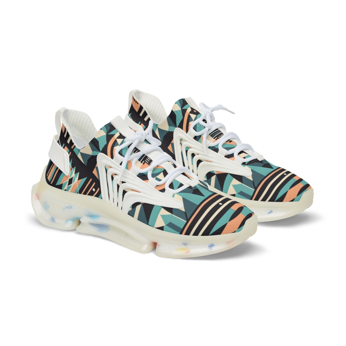 "AfroFusion Kente Kicks" - Men's Mesh Sneaker