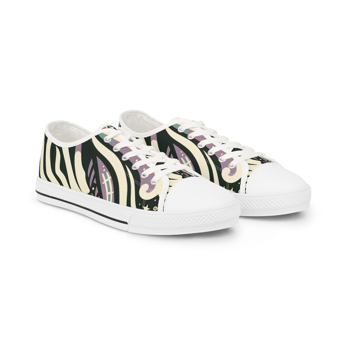 "AfroPulse Kente Kicks" - Men's Lowtop Sneakers