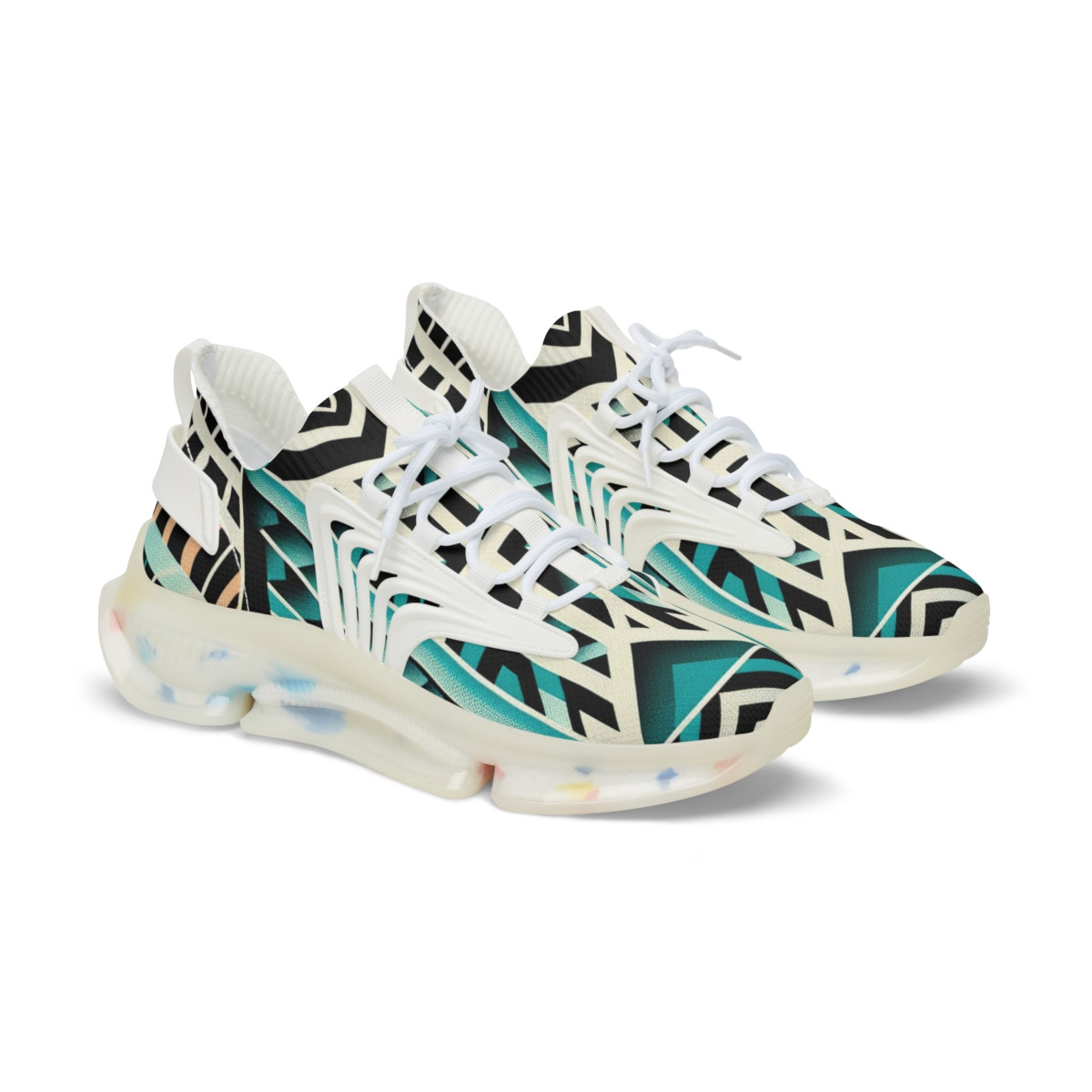 "AfroFusion Kente Kicks" - Men's Mesh Sneaker