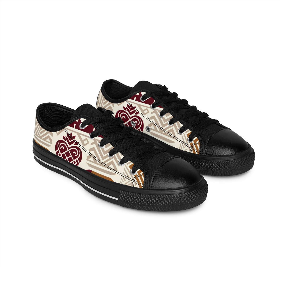 "AfroStride Kente Kicks" - Women's Sneakers