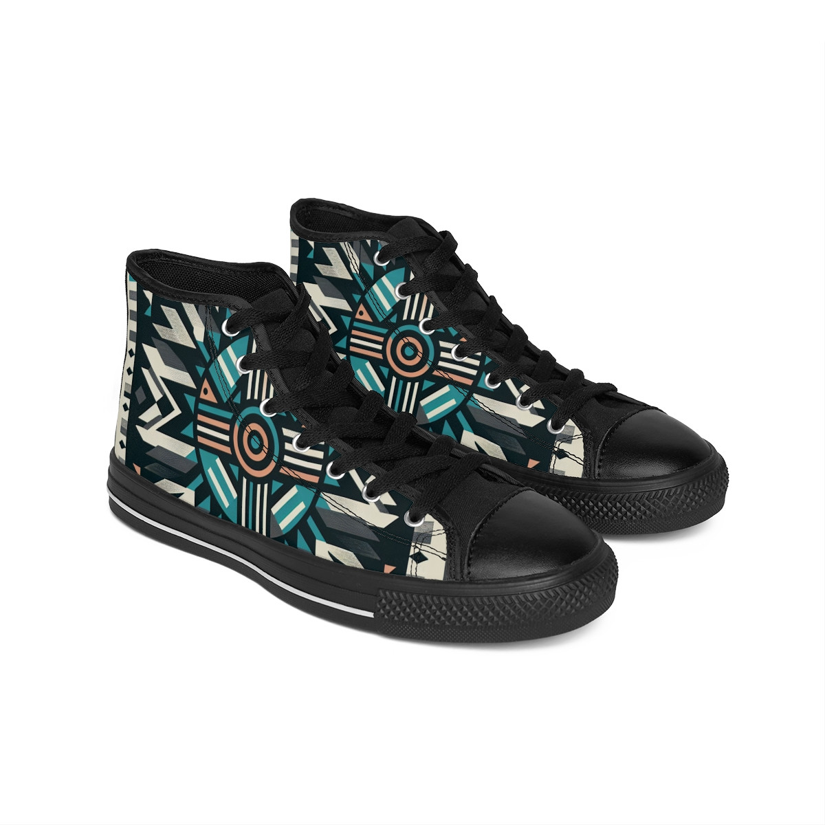 "AfroPulse Kente Kicks" - Men's Classic Sneakers
