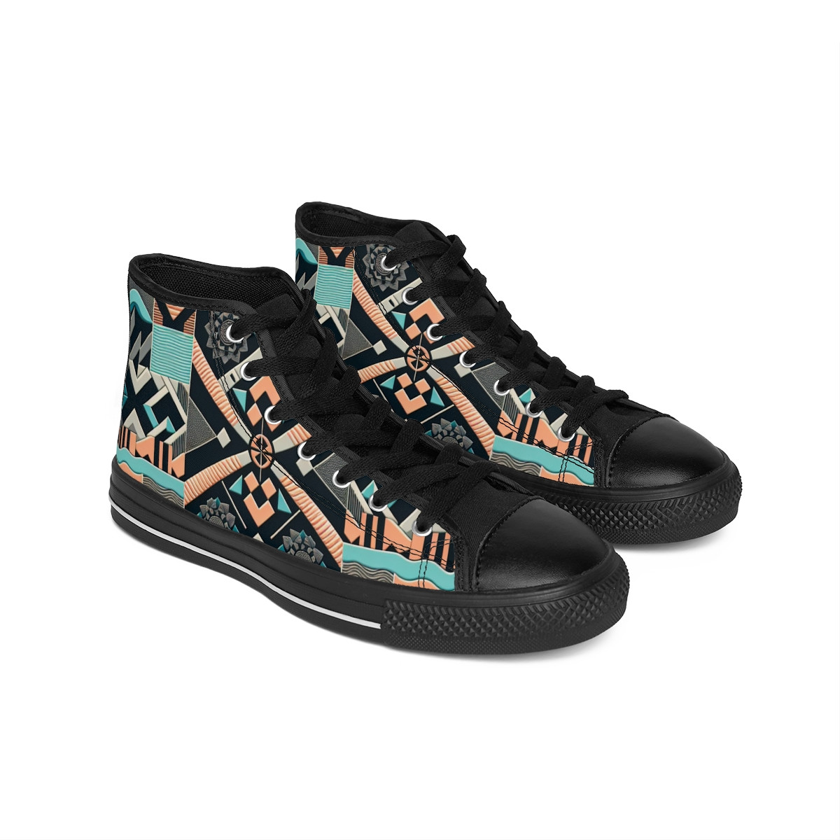 "AfroStride Kente Kicks" - Men's Classic Sneakers