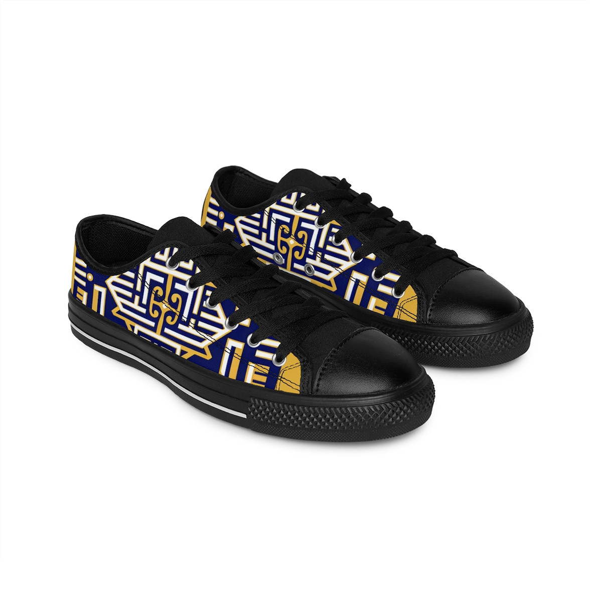 "AfroStride Kente Kicks" - Women's Sneakers