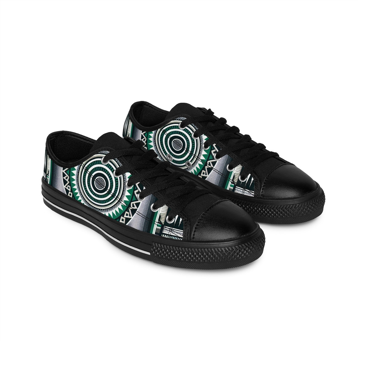 "HeritageStride Kente Kicks" - Women's Sneakers