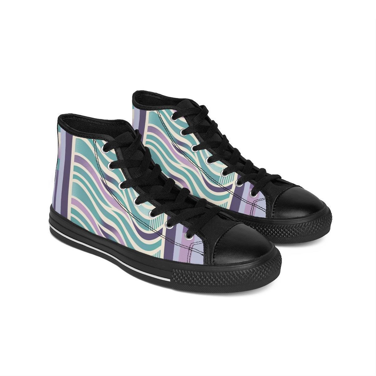 "AfroStride Kente Kicks" - Women's Classic Sneakers
