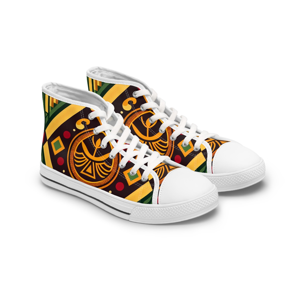 "African Heritage Stride" - Womn's High top Sneakers