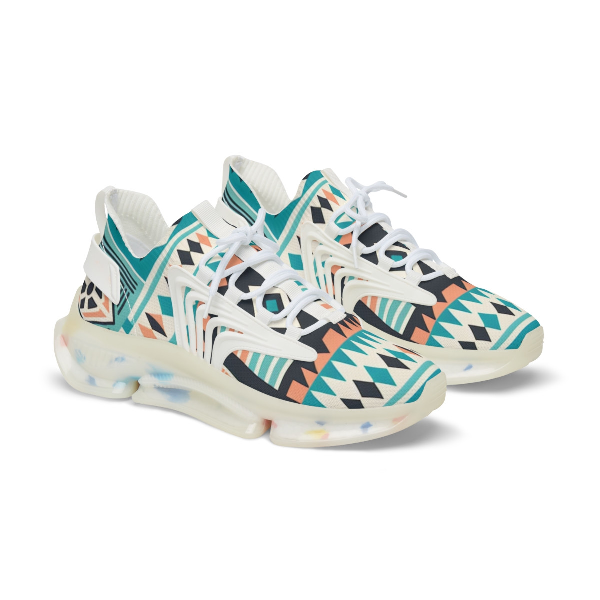 "AfroStride Kente Kicks" - Men's Mesh Sneaker
