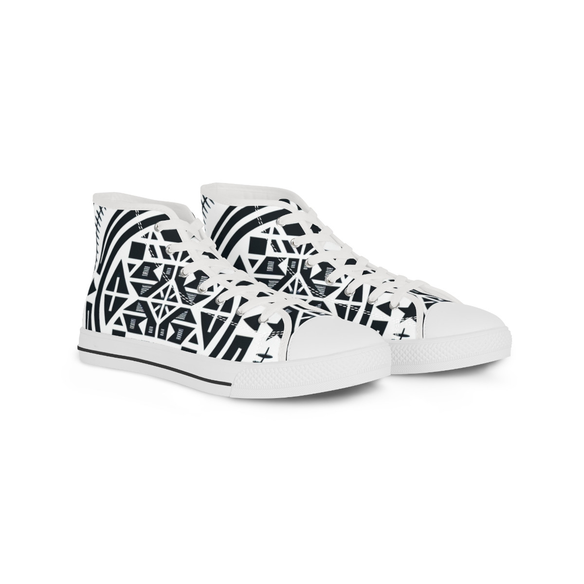 "AfroVibes Kente Kicks" - Men's High top Sneakers