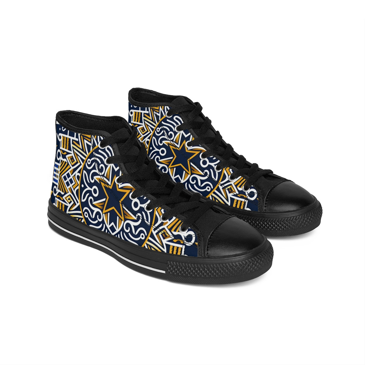 AfroStride Kente Kicks - Men's Classic Sneakers