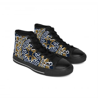 AfroStride Kente Kicks - Men's Classic Sneakers