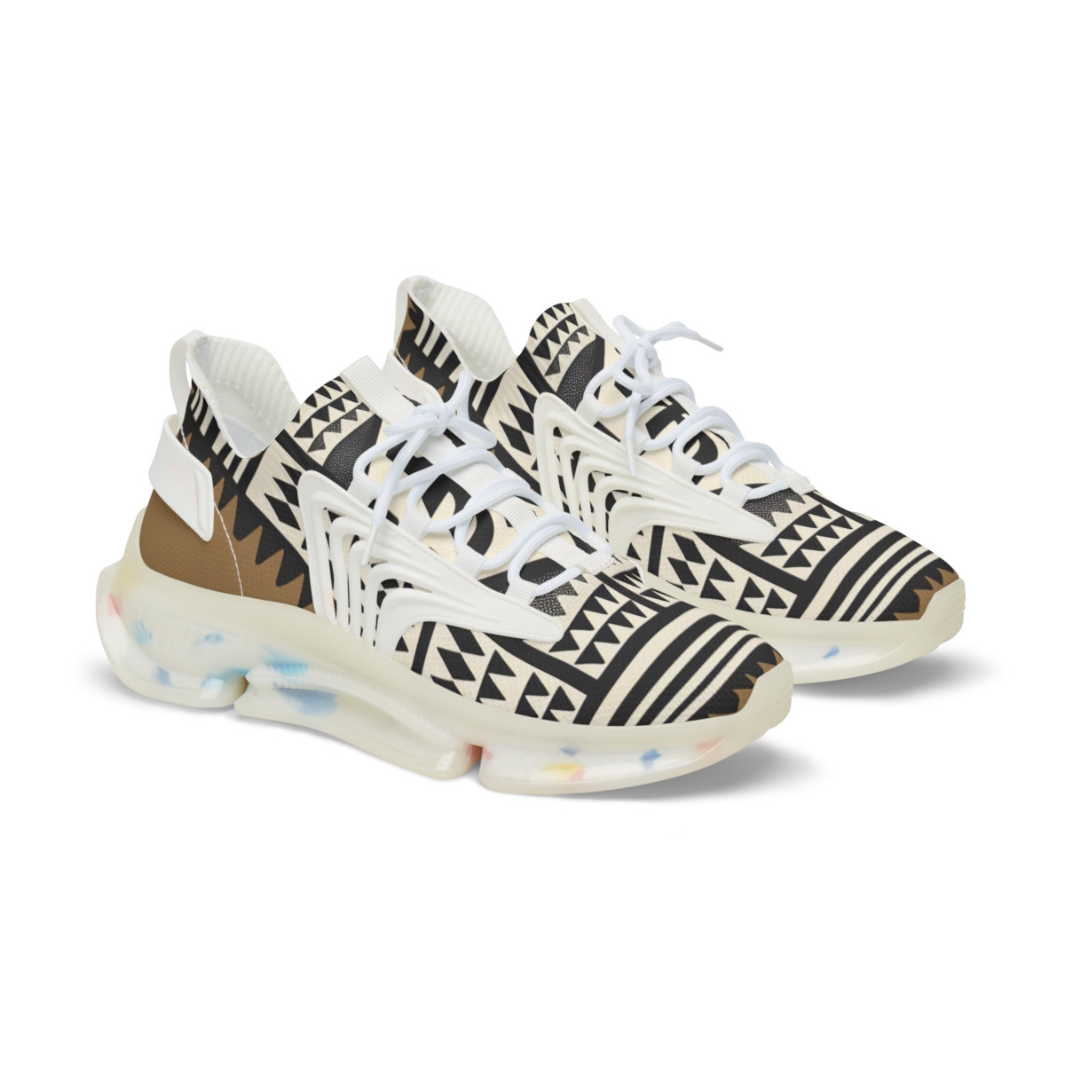 "AfroStride Kente Kicks" - Men's Mesh Sneaker
