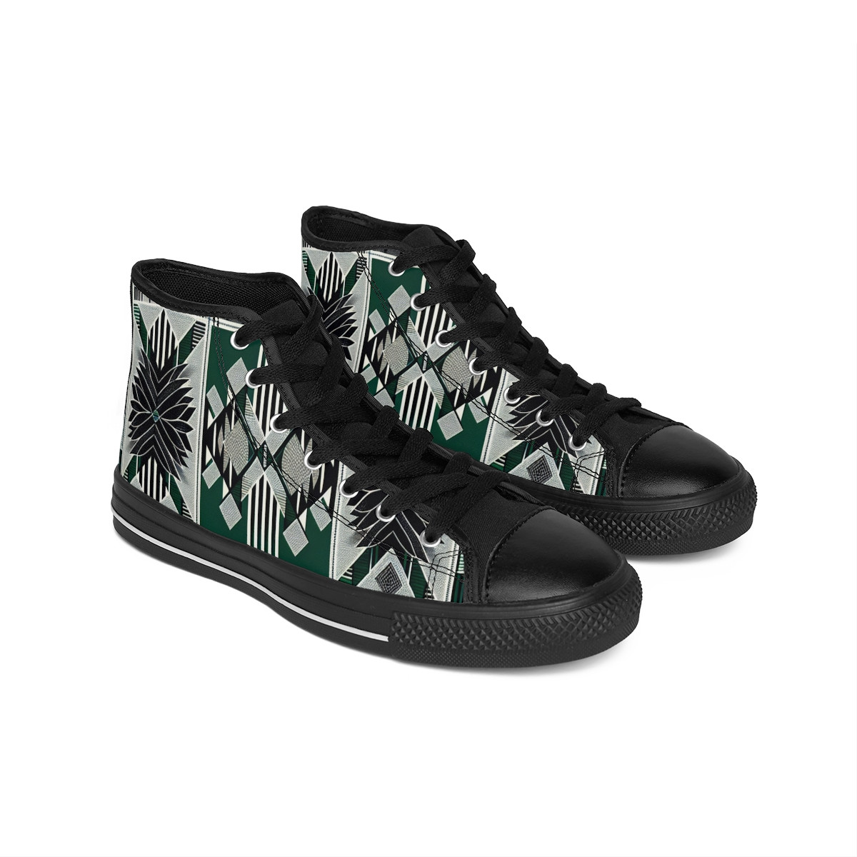"AfroFusion Kente Kicks" - Women's Classic Sneakers