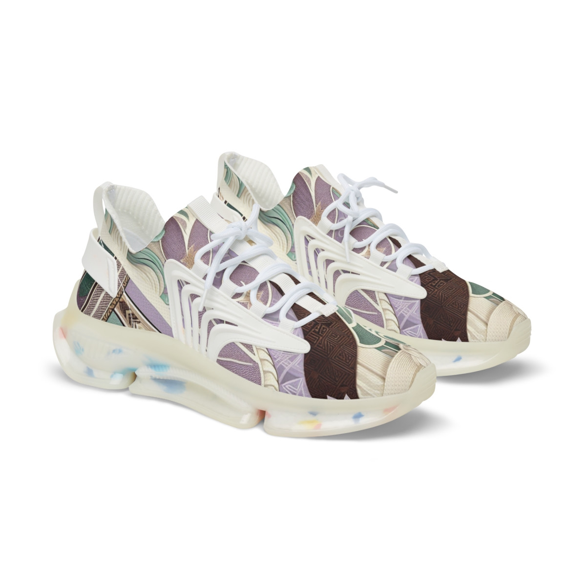 "AfroStride Kente Kicks" - Men's Mesh Sneaker