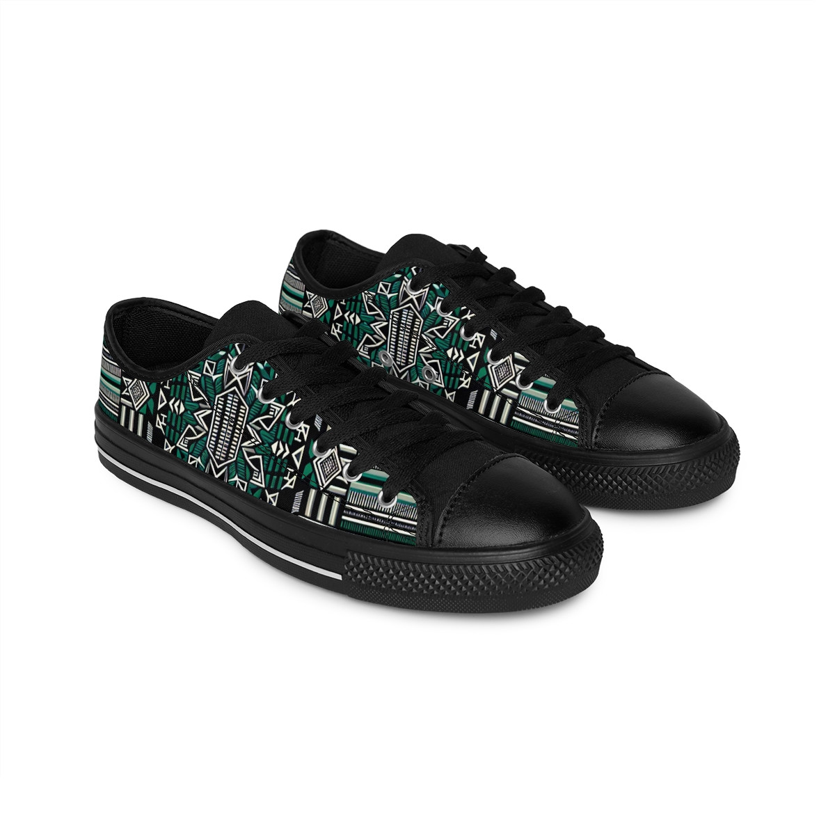 "AfroElegance Kente Kicks" - Men's Sneakers