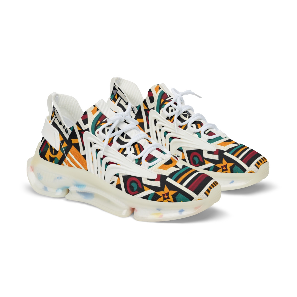 "AfroStride Kente Kicks" - Men's Mesh Sneaker