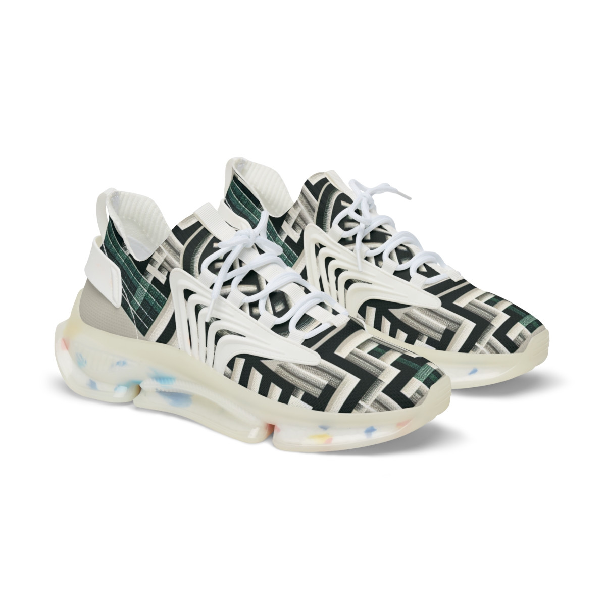 "AfroFusion Kente Kicks" - Men's Mesh Sneaker