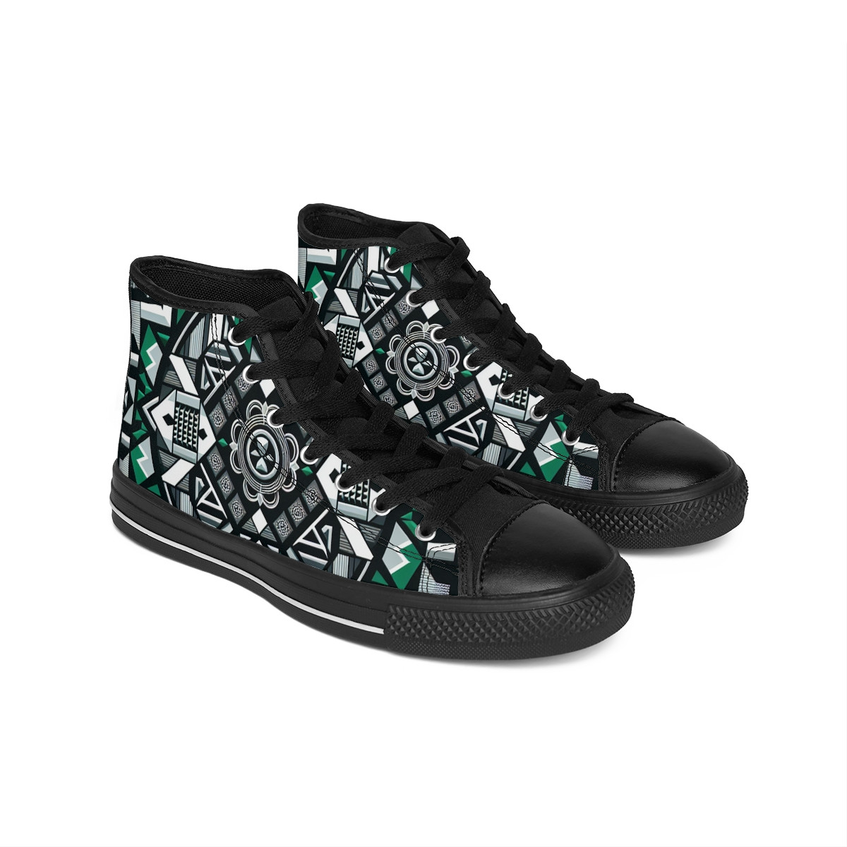 "AfroStride Kente Kicks" - Men's Classic Sneakers