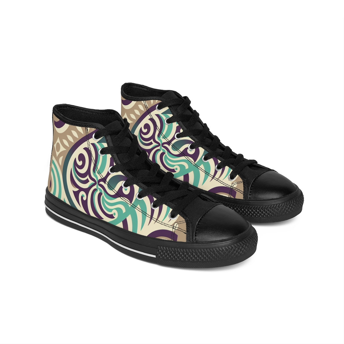 "AfroStride Kente Kicks" - Men's Classic Sneakers