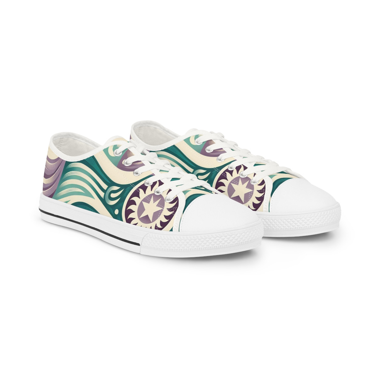 "AfroKicks: Kente Vision Edition" - Men's Lowtop Sneakers