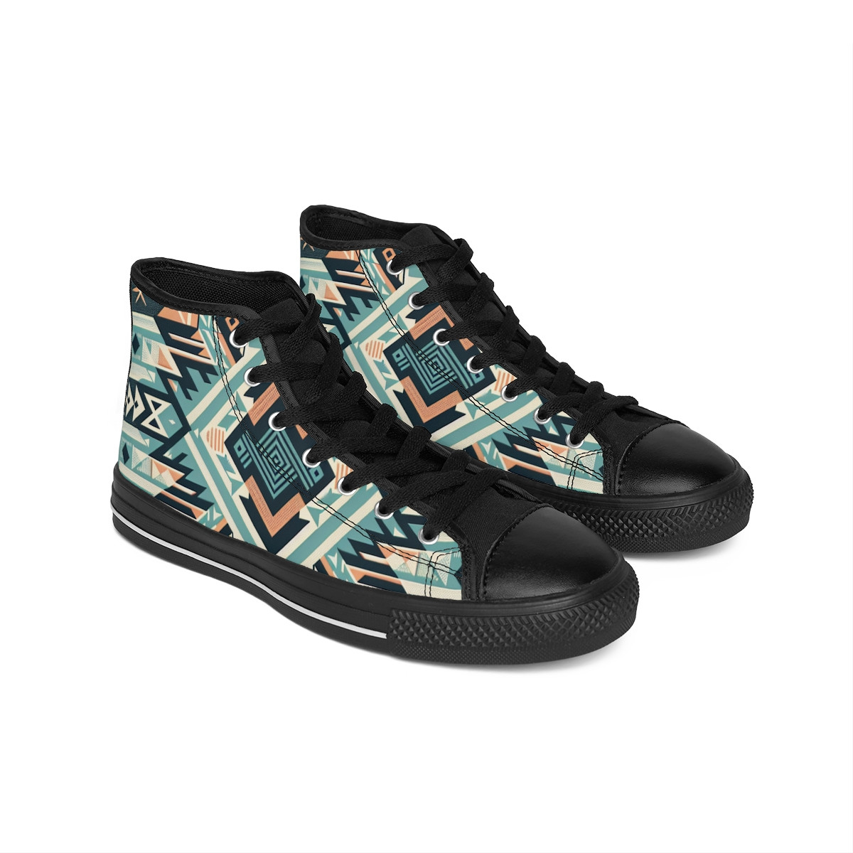 "AfroStride Kente Kicks" - Women's Classic Sneakers