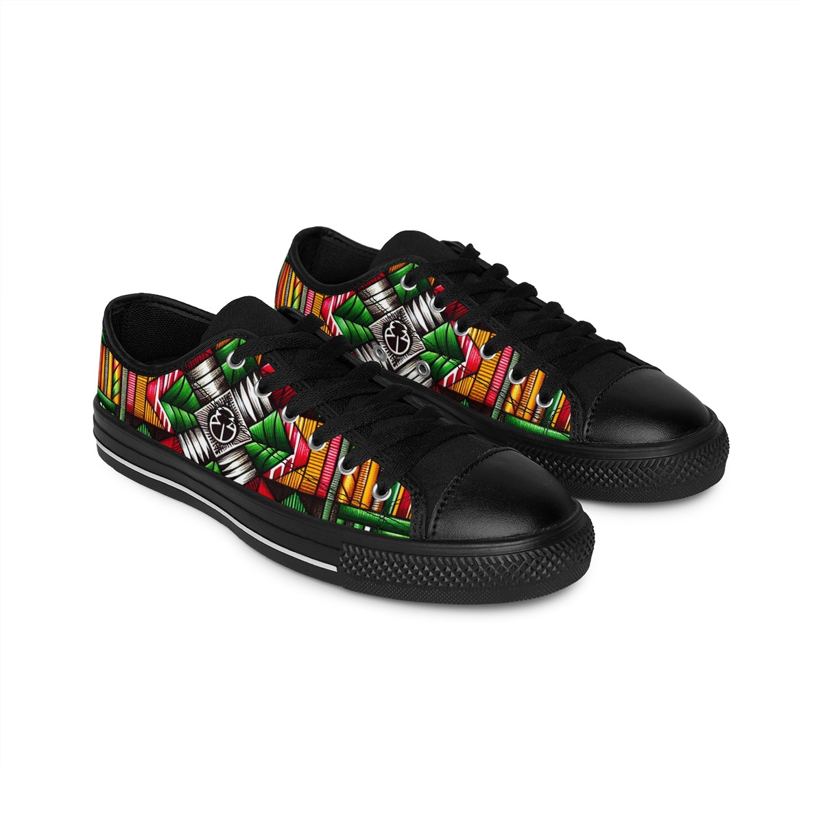 "AfroStride Kente Kicks" - Women's Sneakers