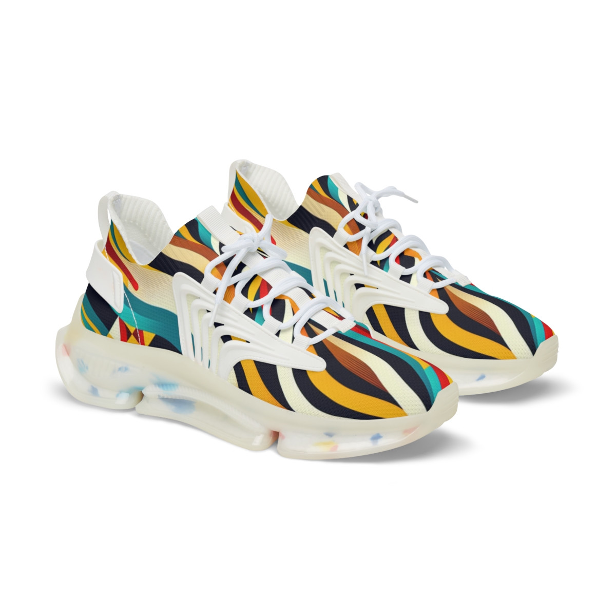 "AfroFusion Kente Kicks" - Men's Mesh Sneaker