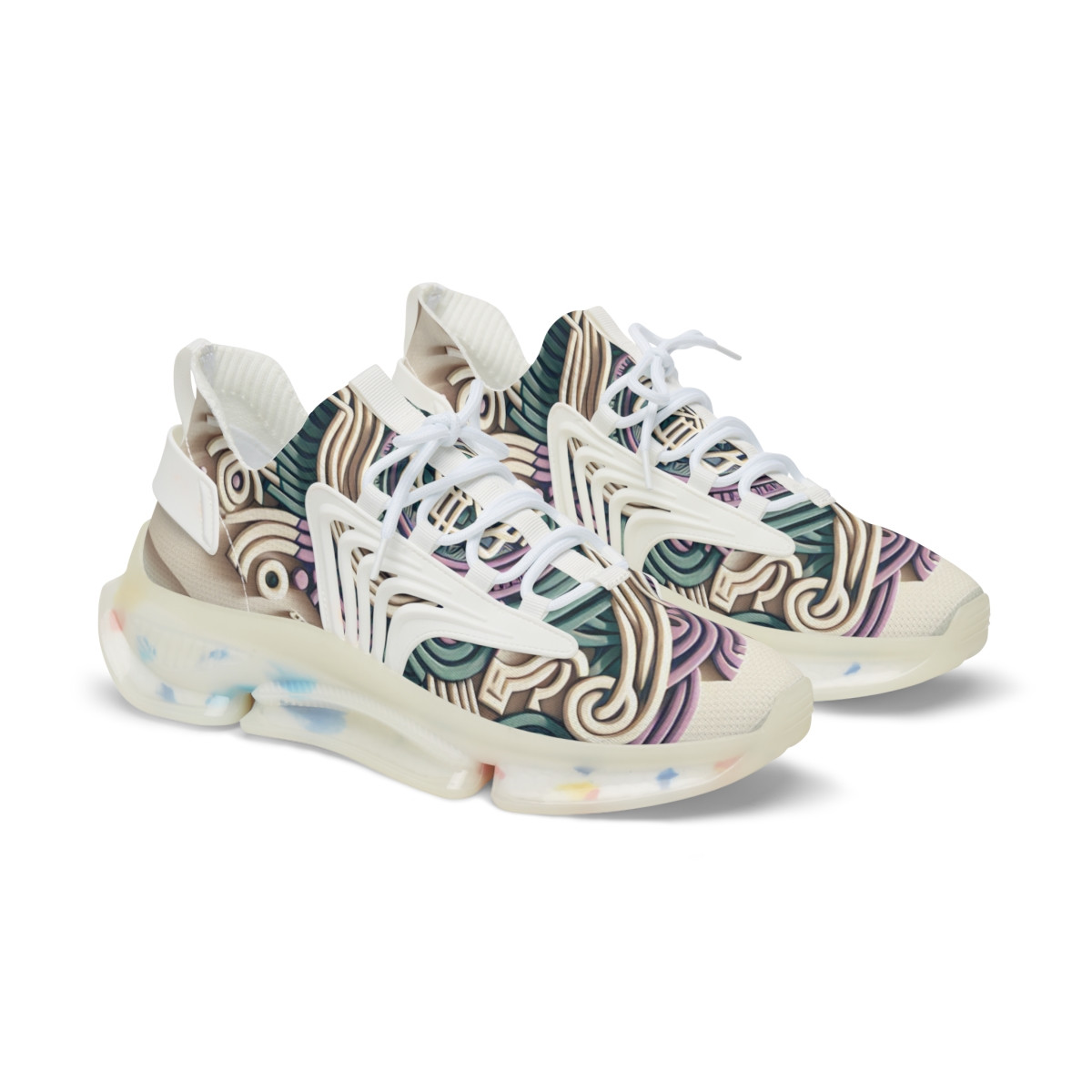 "AfroStride Kente Kicks" - Men's Mesh Sneaker