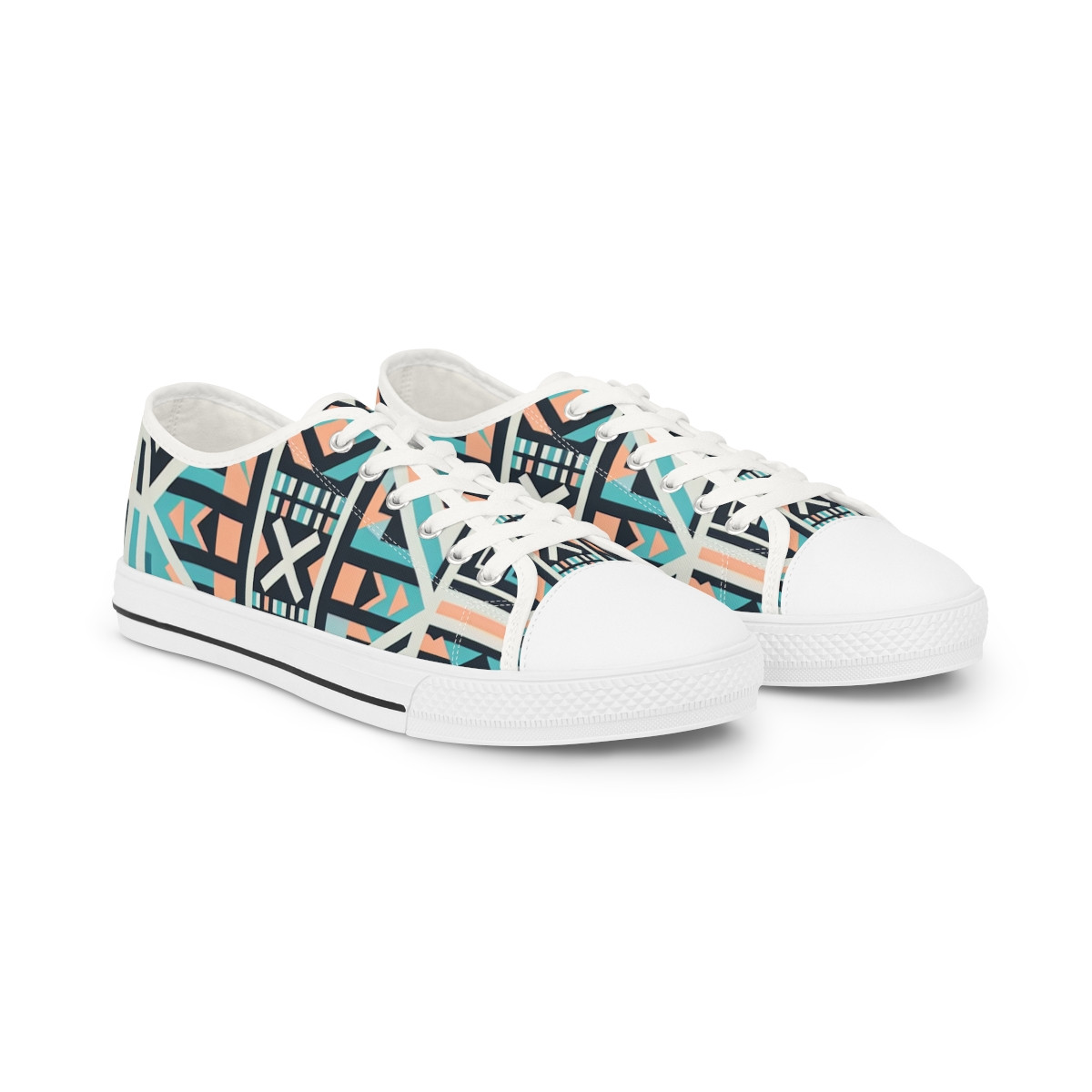 "Kente Kingdom Kicks" - Men's Lowtop Sneakers