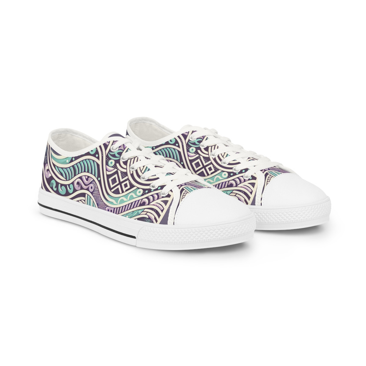 "Heritage Stride Kente Kicks" - Men's Lowtop Sneakers