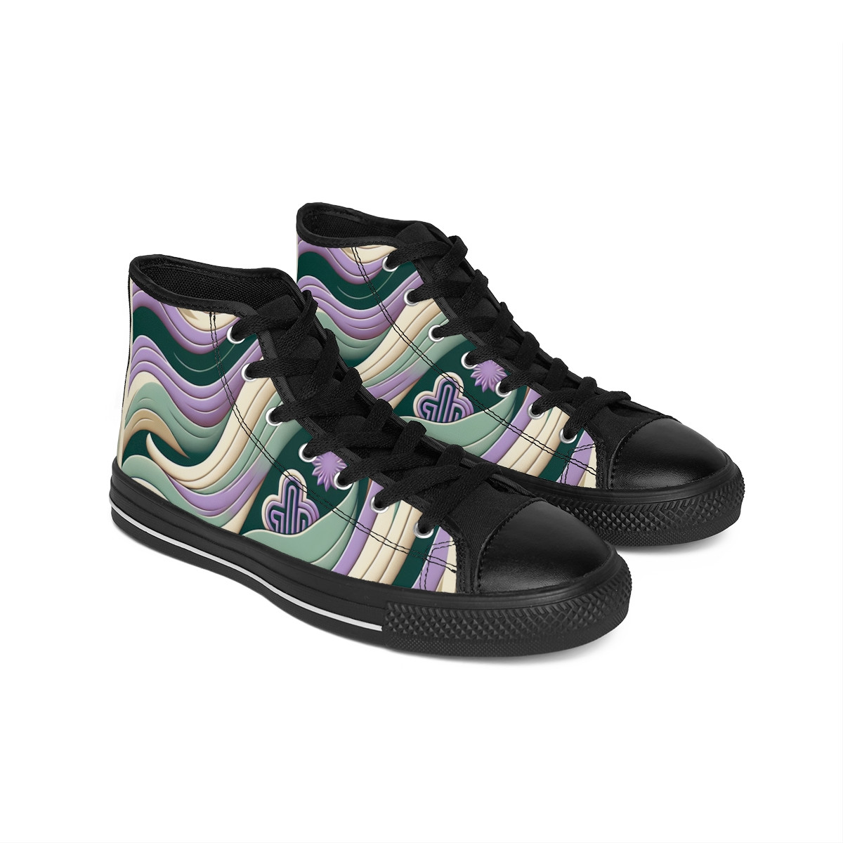 "Kente Kicks: Pan-African Pride Sneakers" - Men's Classic Sneakers