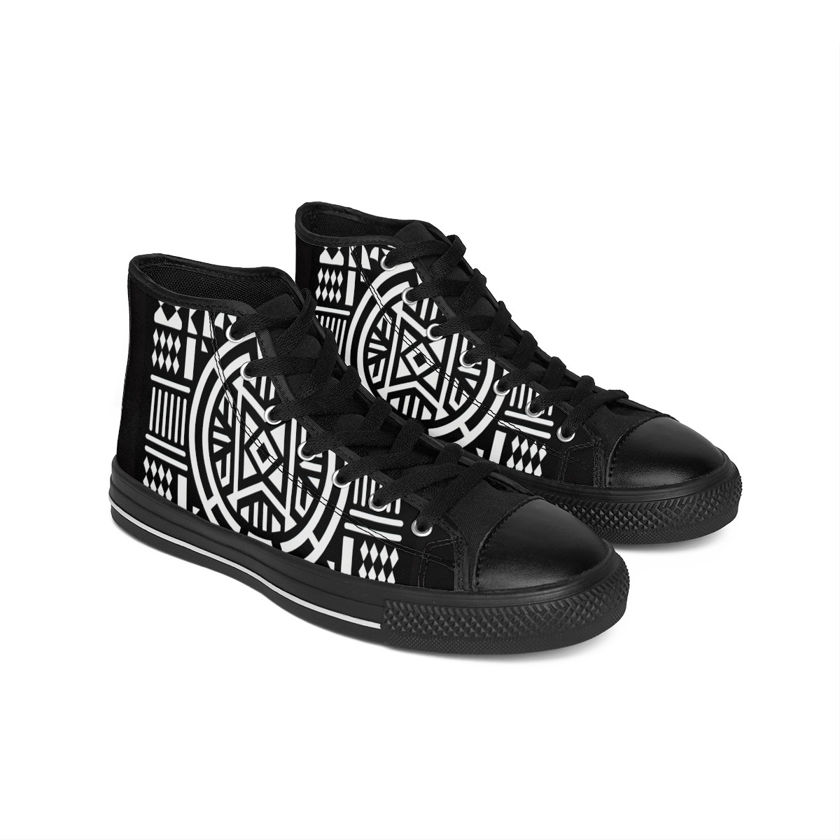 "AfroStride Kente Kicks" - Women's Classic Sneakers