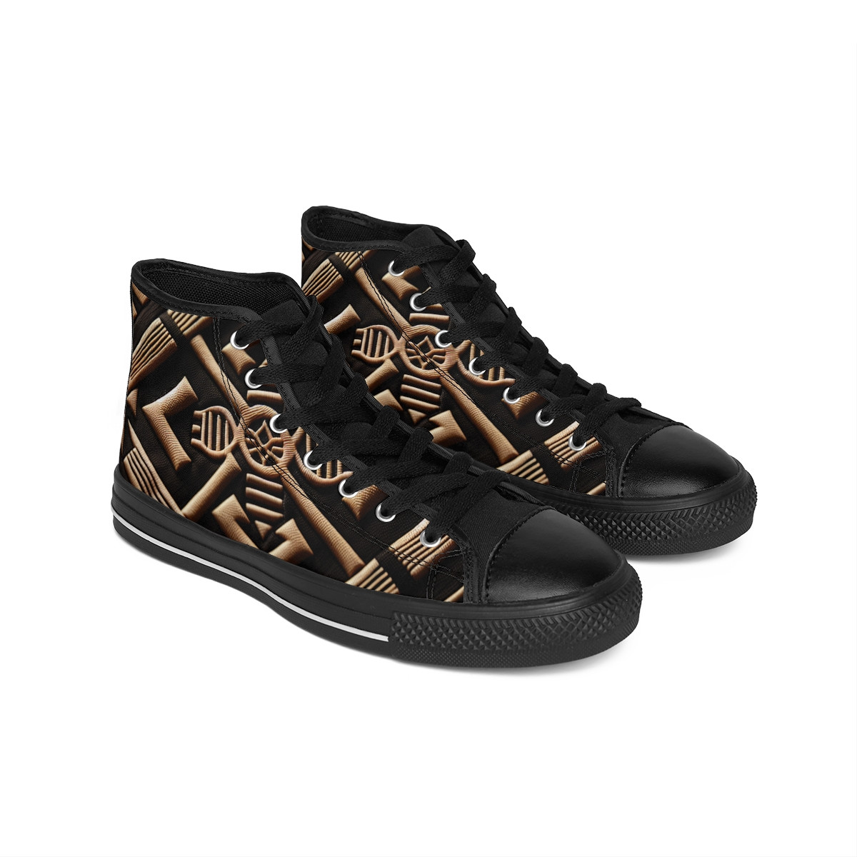 "Heritage Stride Kente Kicks" - Men's Classic Sneakers