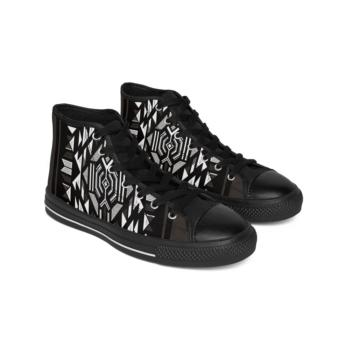 "Kente Kicks: Afrocentric Dazzle" - Men's Classic Sneakers