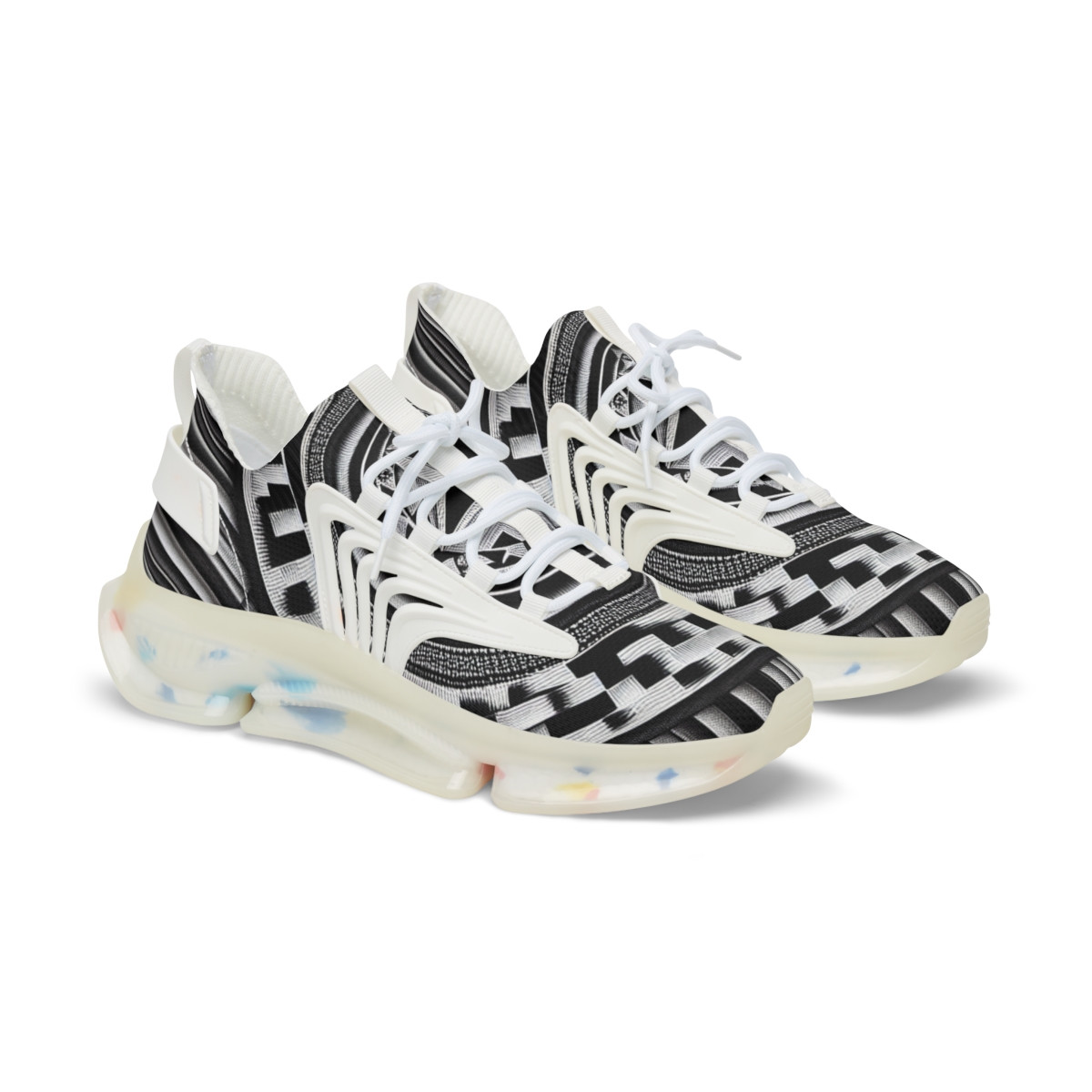 "AfroRhythm Kente Kicks" - Men's Mesh Sneaker