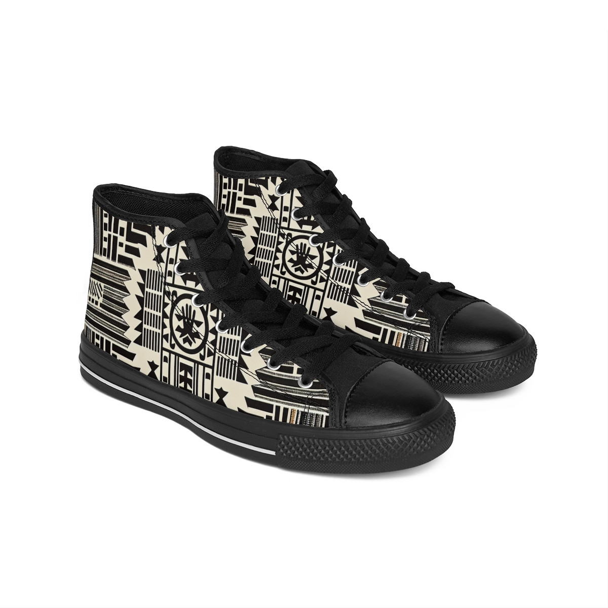 "African Rhythm Kente Kicks" - Women's Classic Sneakers