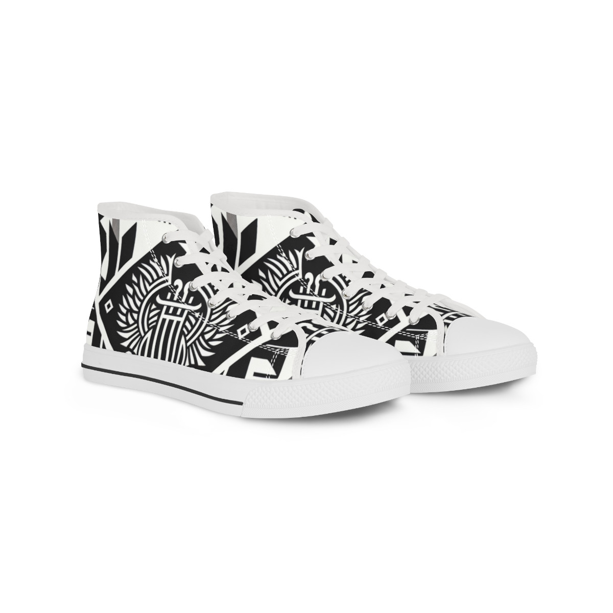 "AfroZest Kente Kicks" - Men's High top Sneakers